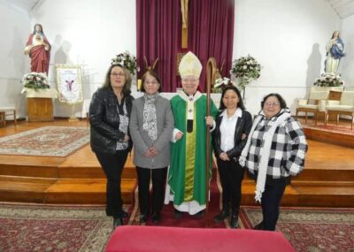 Arzobispo de Puerto Montt realizó visita pastoral en Parroquia Cristo Crucificado y Nuestra Señora de Fátima